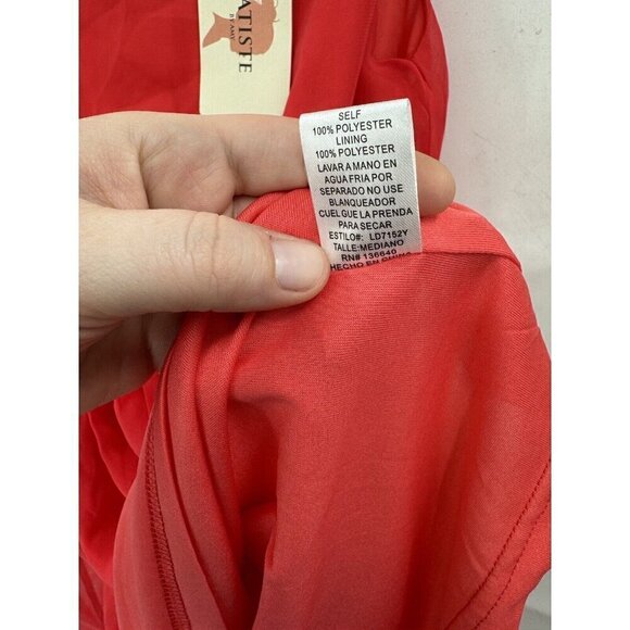 NEW L’atiste Red High Low Feminine Romantic Women Medium Cocktail Summer Dress - Picture 9 of 10